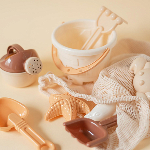 Набор для пляжа и песочницы Mrs. Ertha "All Aboard", микс с бежевым